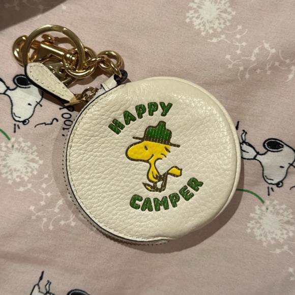 Coach X Peanuts Woodstock Happy Camper Bag and Keychain - Picture 2 of 12
